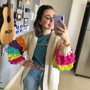 Cardigan Malu | Mangas Coloridas